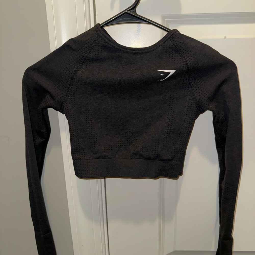 Gymshark Black Long Sleeve Compression Top